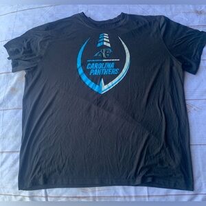 Nike Dri Fit Black and Blue Carolina Panthers Tee Size XXL